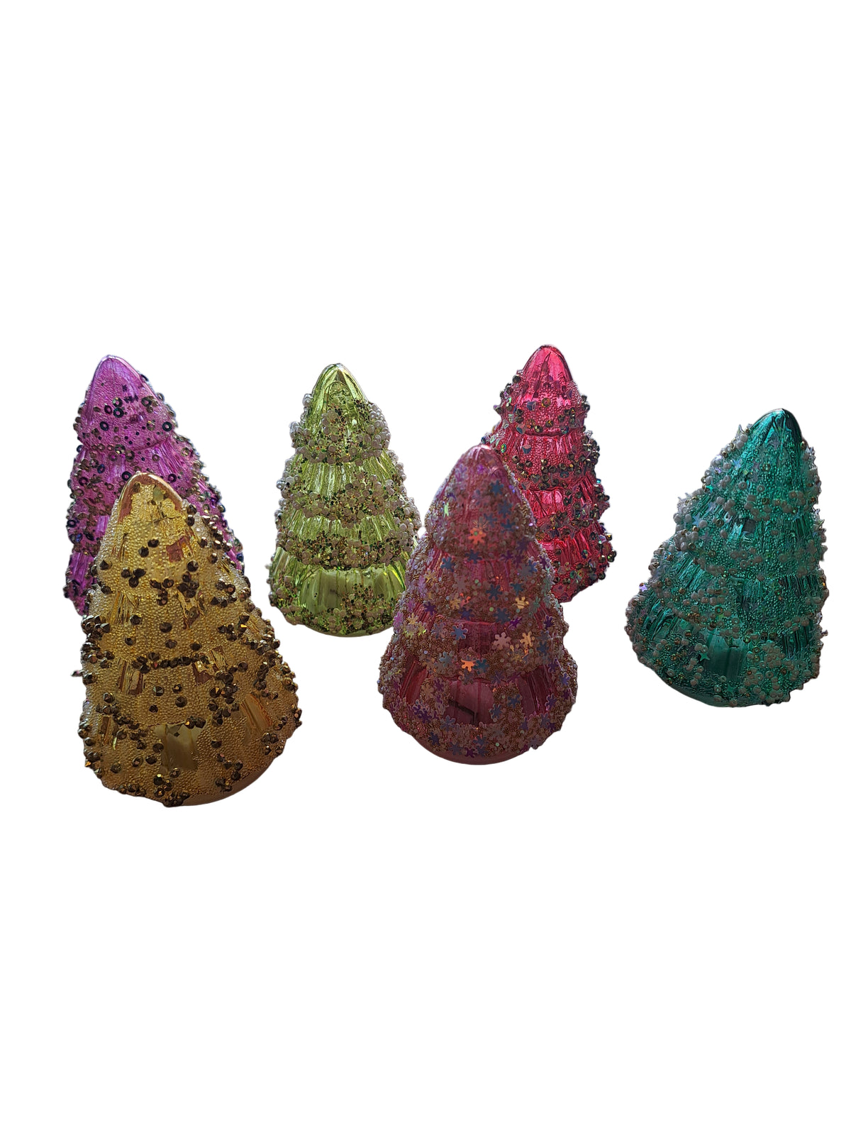 Glitter Tree with LED Lights - 4"