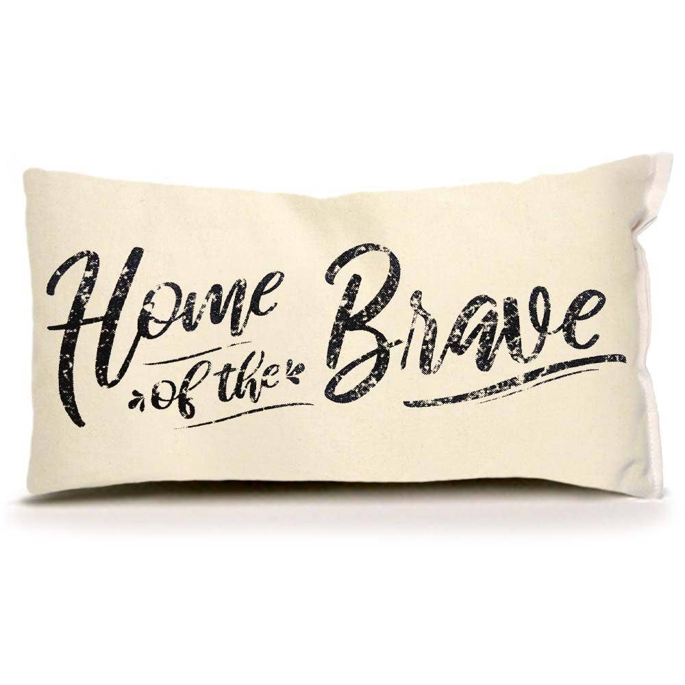 Home of the Brave Pillow - Americana | Eric & Christopher