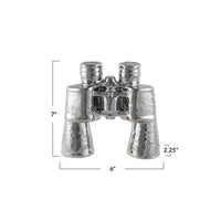 Chrome Stoneware Binoculars