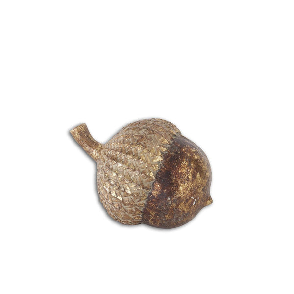 Gold Gilded Resin Acorn, 2 Sizes
