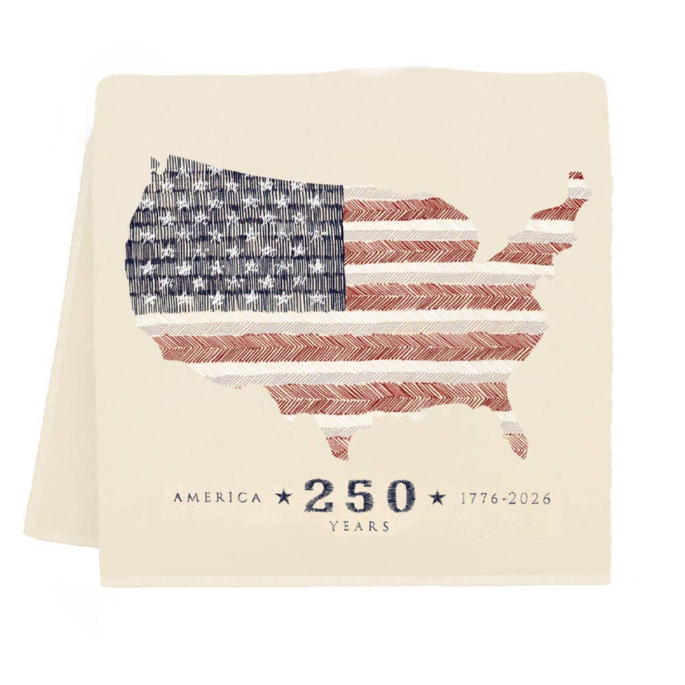 USA Map Tea Towel (250th) | Eric & Christopher