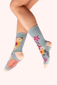 Floral Spray Ice - Ankle Socks