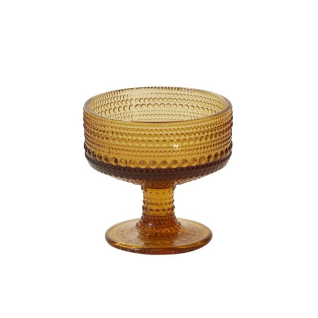 Vintage Textured Stemmed Glass