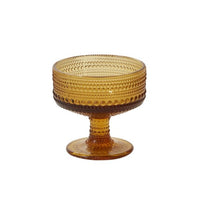 Vintage Textured Stemmed Glass