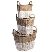 White Dipped Willow Basket