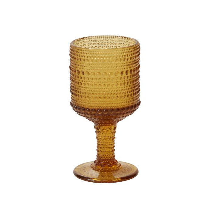 Vintage Textured Stemmed Glass