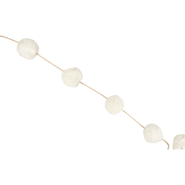 White Pom-Pom Garland