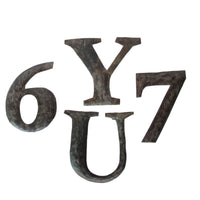 Metal Flat Letters & Numbers