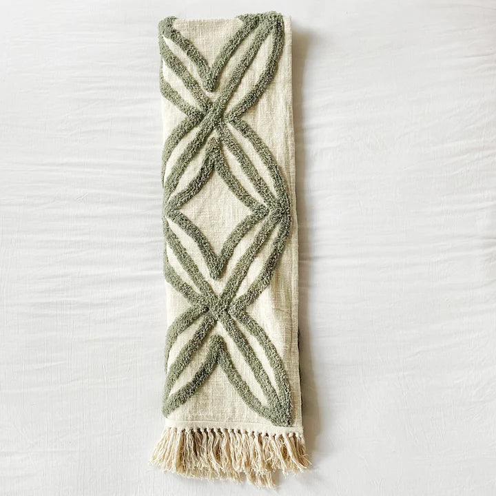 Patina Vie Artemesia Diamond Tufted Throw Blanket