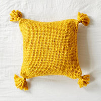 Patina Vie Hand-Woven Knitted Pillow Cover - French Marigold