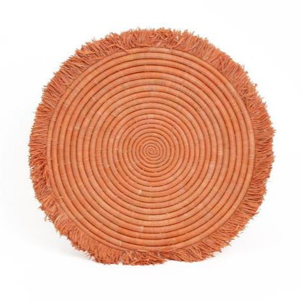 Fringed Peach Charger