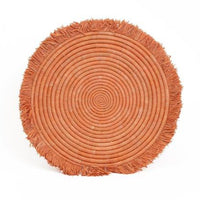 Fringed Peach Charger